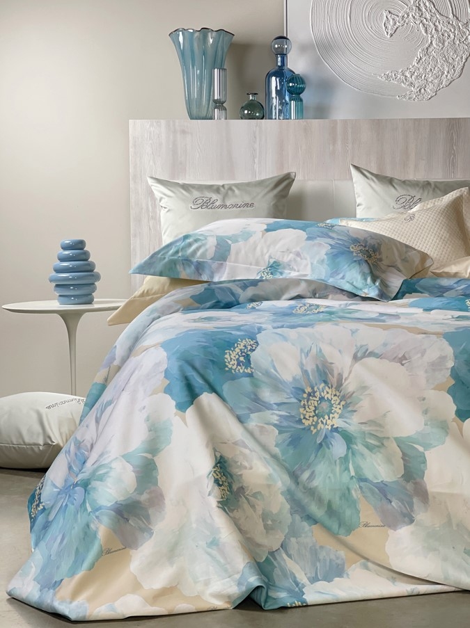 Lenjerie de pat Hibiscus 250X200 Turchese