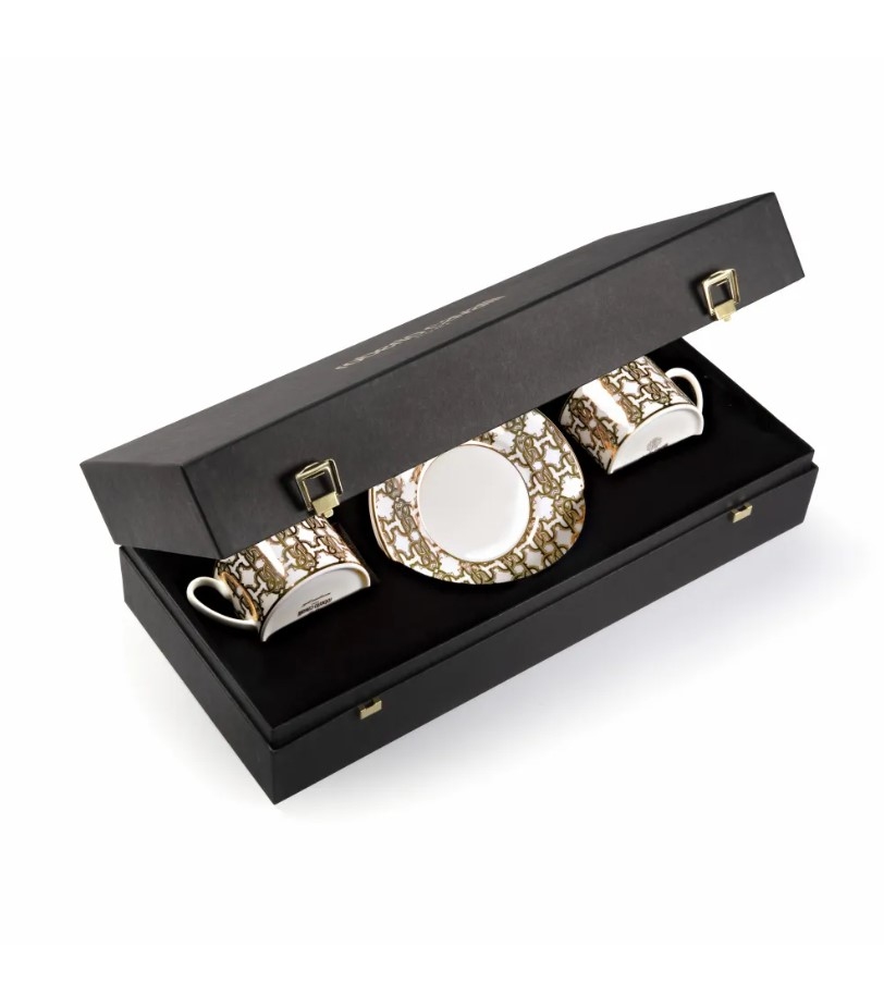 Monogram Gold Набор из 2-х чайных чашек и блюдец