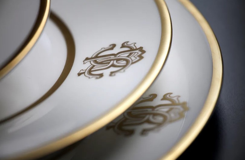 Silk Gold Salad Bowl