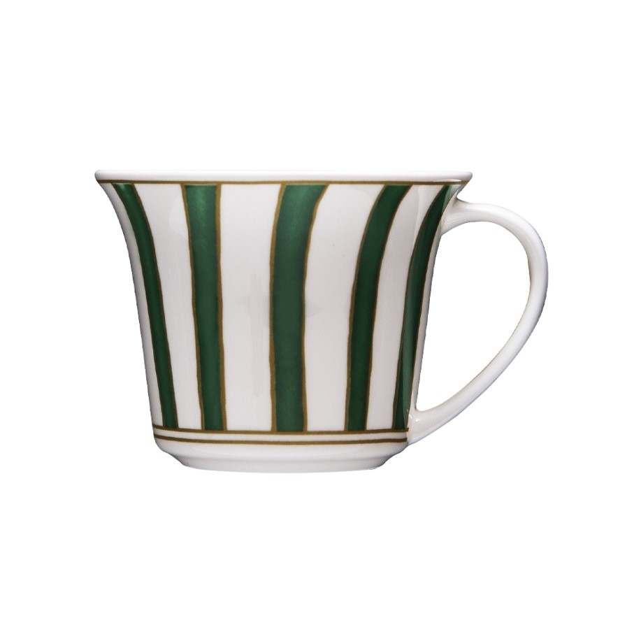 Stripes Green Espresso Cup 