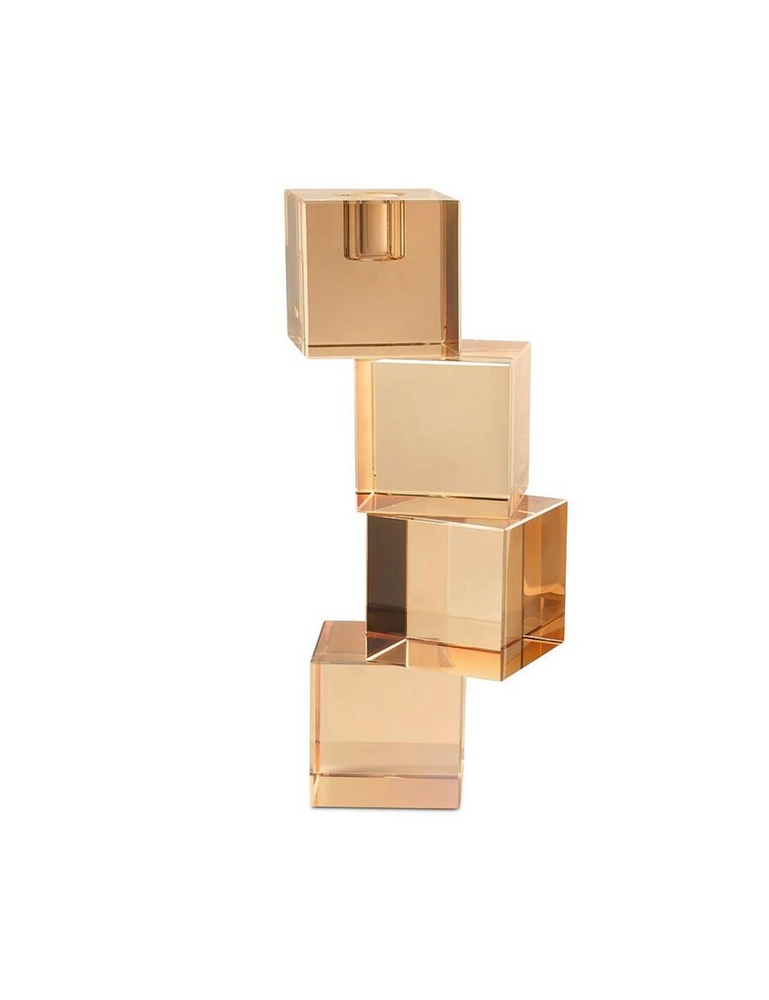 Подсвечник Crystal Cubes Amber