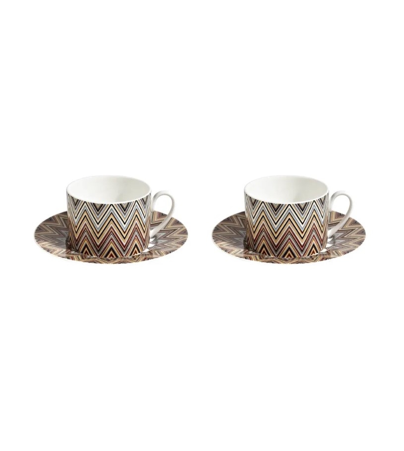 Zig Zag Jarris 148 Set de 2 cești pentru ceai si farfurii