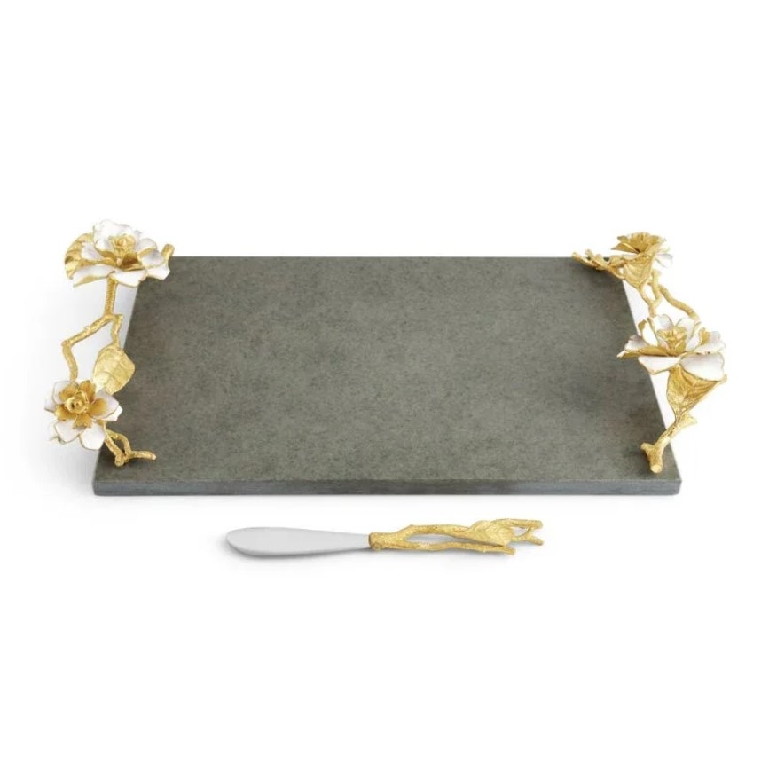 Gardenia Cheeseboard with Knife