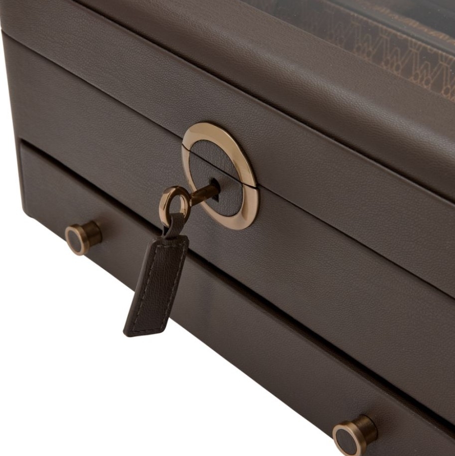 Cutie pentru bijuterii cu suport pentru ceas Earth Coffee