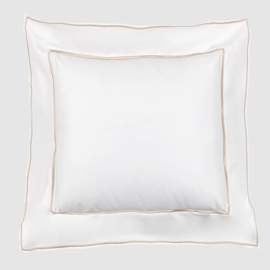 Set of 2 pillowcases Isola 65X65 Bianco+Torrone