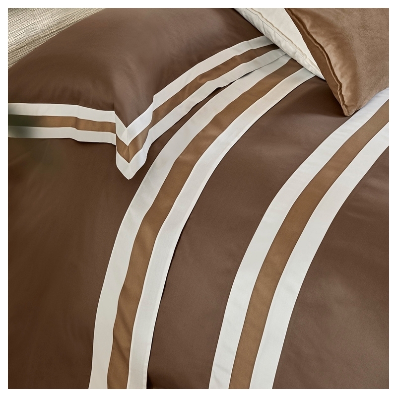 Lenjerie de pat Sentieri 250X200 Corteccia-Tortora