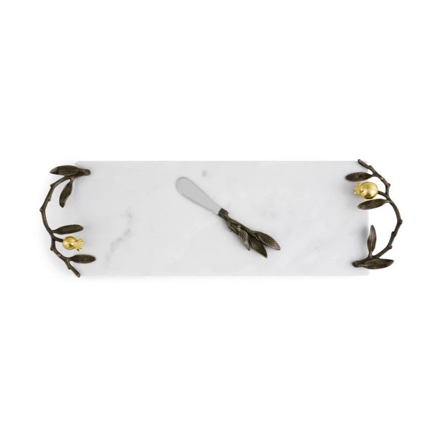 Pomegranate Cheese Board with Knife Small