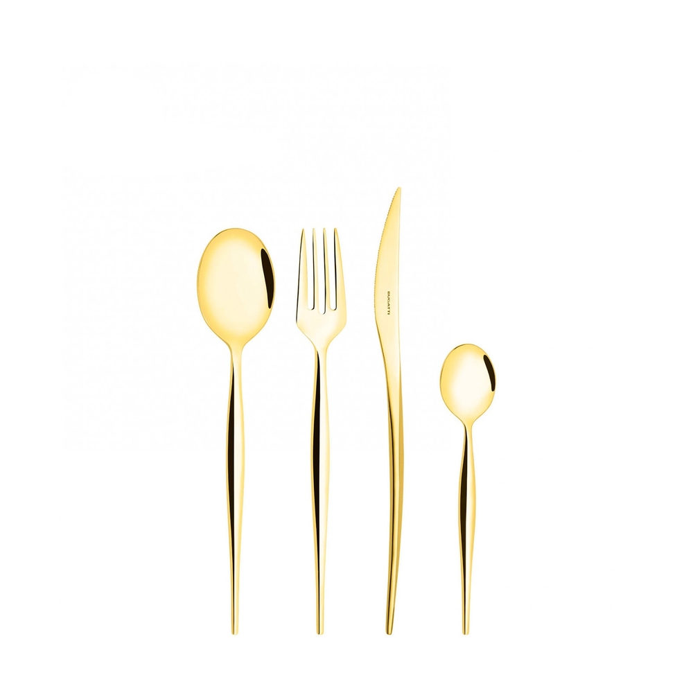 Natura Gold Set of 24 cutlery in Lux box 