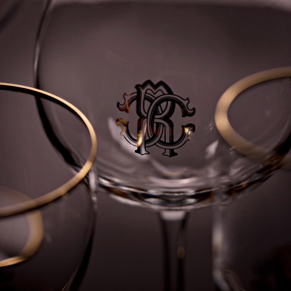 Monogramma Platinum Set de 6 pahare pentru șampanie