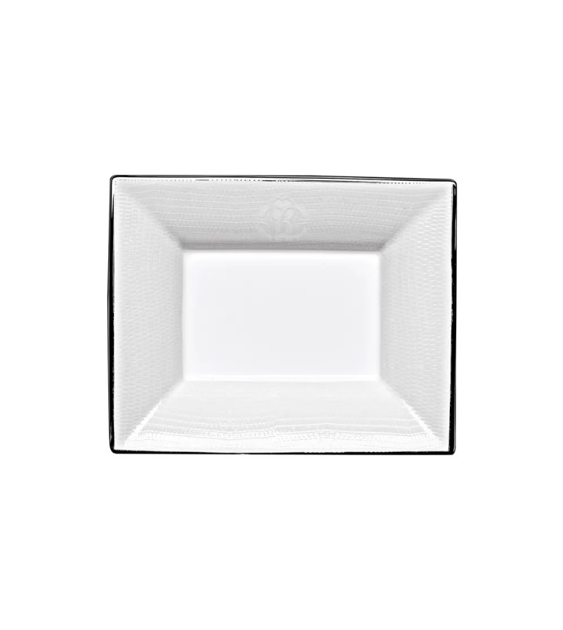 Lizzard Platin Rectangular Dish