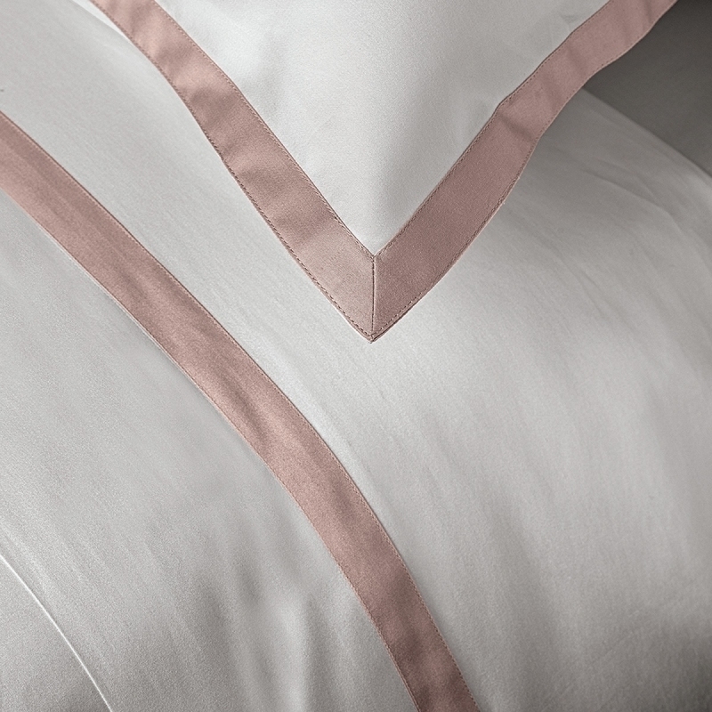 Постельное белье Hellen 250X200 Bianco Seta+Rosa Boho