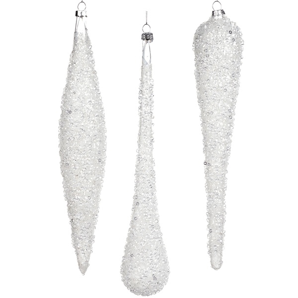 Jucărie brad Glass Jewel Covered Drop/Icicle