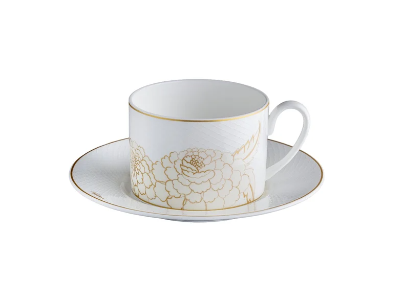 Blooming Roses Set de 6 Ceaști de ceai cu farfurie