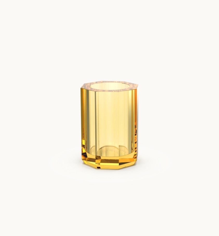 Kristall Toothbrush Holder amber