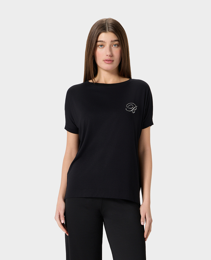 Bluză Ispirazioni Maxi T-Shirt S/M nero