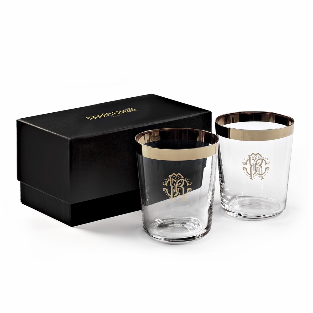 Old Fashioned New Monogram Platinum Set de 2 pahare