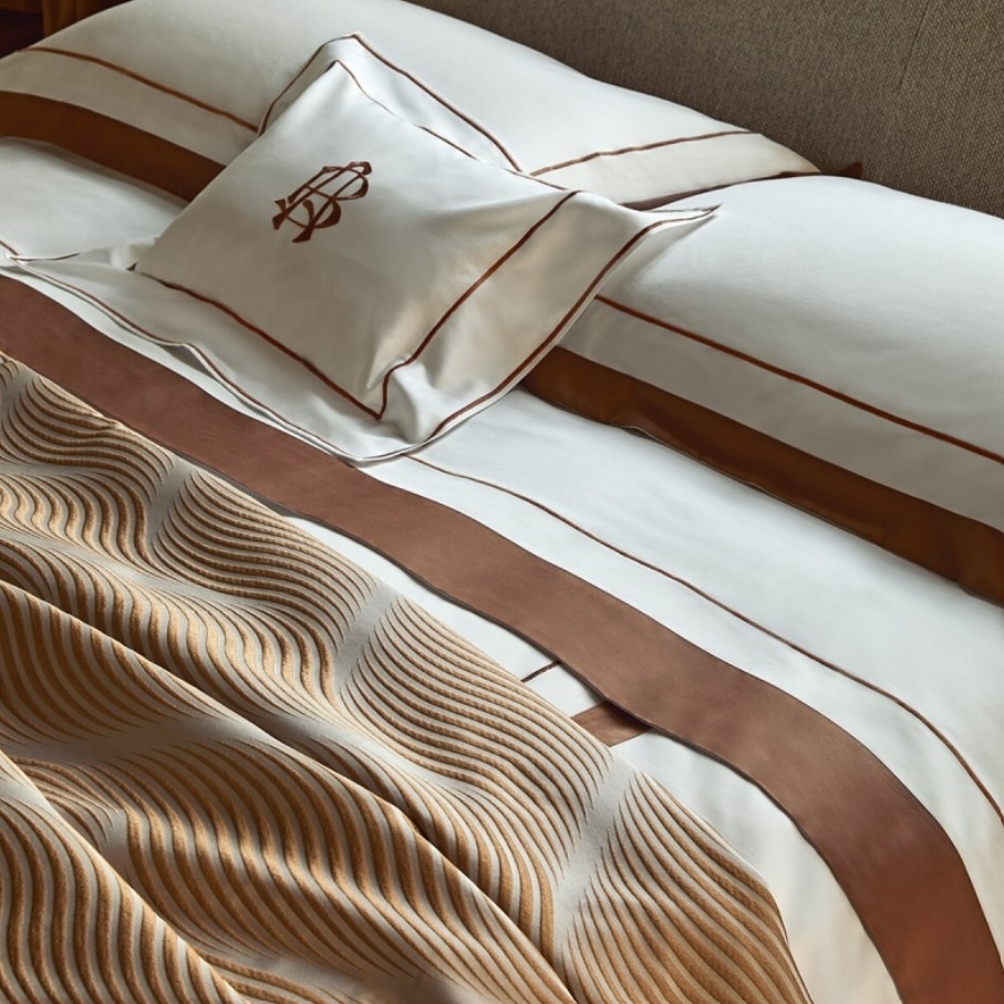 Постельное белье Darsena 250X200 Bianco+Sandalo