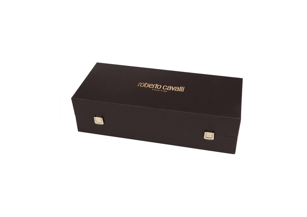 Python Black Set de 2 cesti de ceai și farfurii 