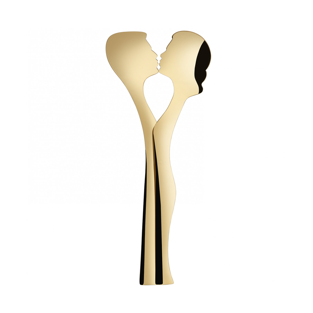 Abbraccio Set de tacâmuri pentru servirea salatei Gold