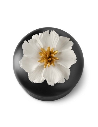 Casket Peony Black White