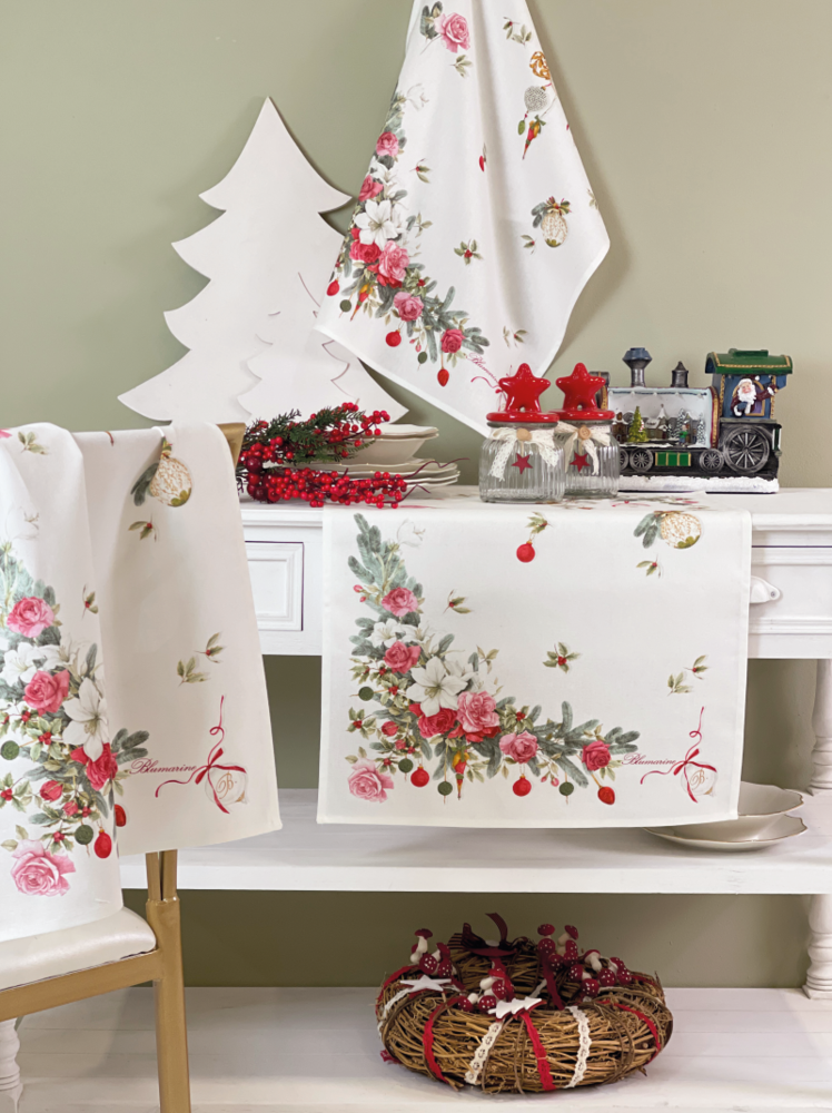 Set of 3 tea towels Merry