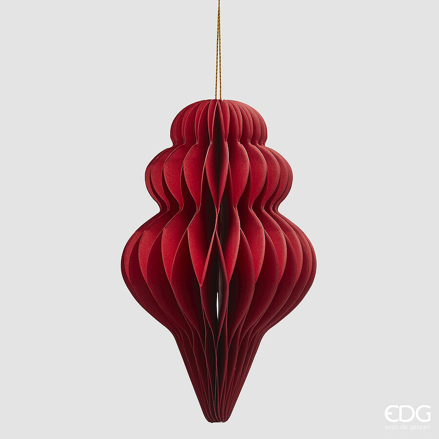 Jucărie brad Fuso Origami H15 Red