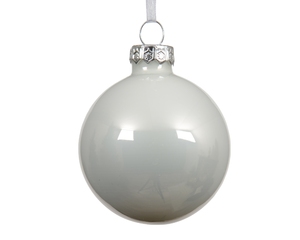 Jucărie brad Glass Enamel D15 Winter White