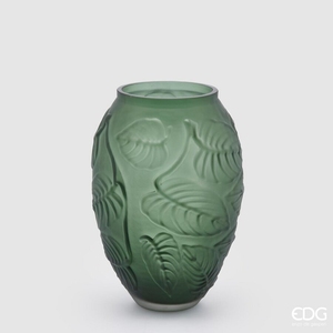 Vase Foglie Matt Dark Green