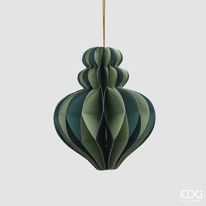 Christmas tree decoration Trottola Origami H10 Green Mix