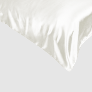Față de pernă din mătase La Galleria 50X80 bianco seta