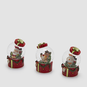 Snow globe Babbo, Renna, Uomoneve H7