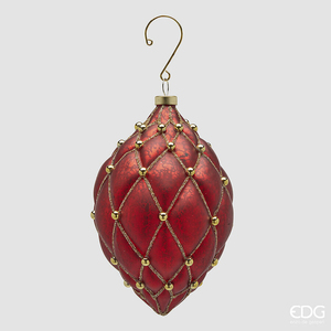 Christmas tree decoration Fuso Capitonne H15 Red