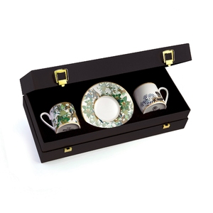 Flowers Set of 2 coffee cups and saucers