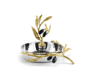 Olive Branch Wine Coaster & Stopper Set