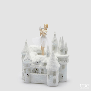 Decoration Castello con Ballerina Music+Mov.+LED