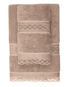 Set of 2 towels Seyla blush