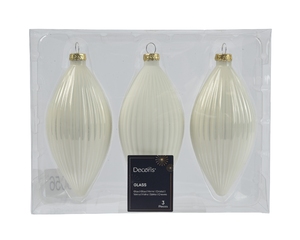 Christmas tree toy set Olive Shiny-Matt Mix H13 Wool White