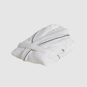 Halat de baie Isola M Bianco+Verde Bosco