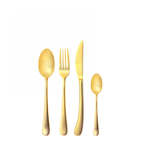 Settimocielo Gold Set of 24 cutlery in wooden box 