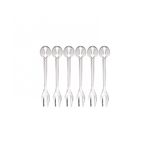 Kiss Set de 6 furculițe mici în cutie cadou