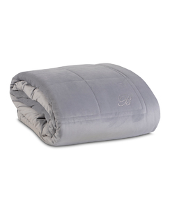 Bedspread Blu Velvet 270X270 Sky