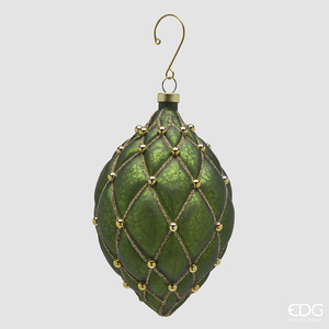 Christmas tree decoration Fuso Capitonne H15 Green