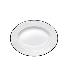 Lizzard Platin Oval Serving Dish