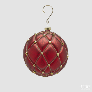 Christmas tree decoration Palla Capitonne H10 Red