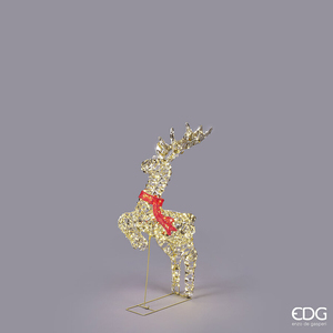 Декор LED Renna con Fiocco 400MicroLED