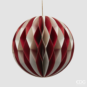 Jucărie brad Palla Origami D15 White Red