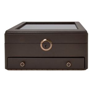 Cutie pentru bijuterii cu suport pentru ceas Earth Coffee