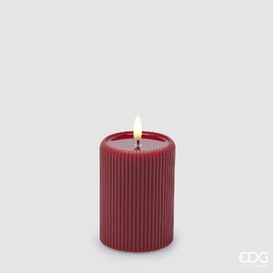 Electric Candle Lounge Cilindro Miniled Red