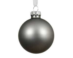 Christmas tree decoration Glass Matt D10 Soft Grey