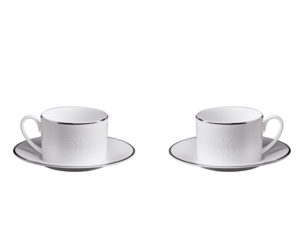Lizzard Platinum Set de 2 cesti pentru ceai si farfurii